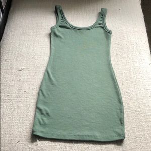 Green mini dress